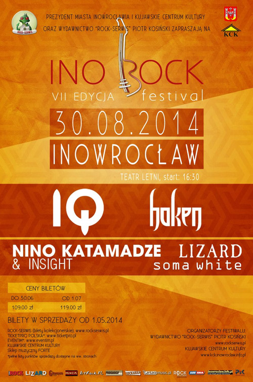 Фестиваль Inorock Poland 30.08.2014